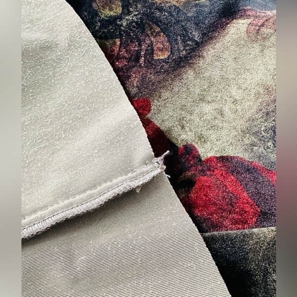 Mystree Velvet Earthy Surplice Spaghetti Strap Dress Victorian Dark Romance - Picture 12 of 14